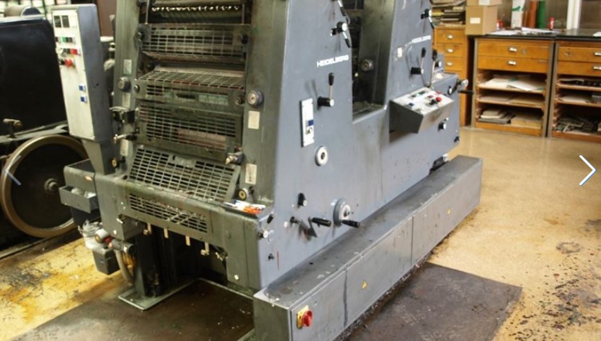 Used printing machinery